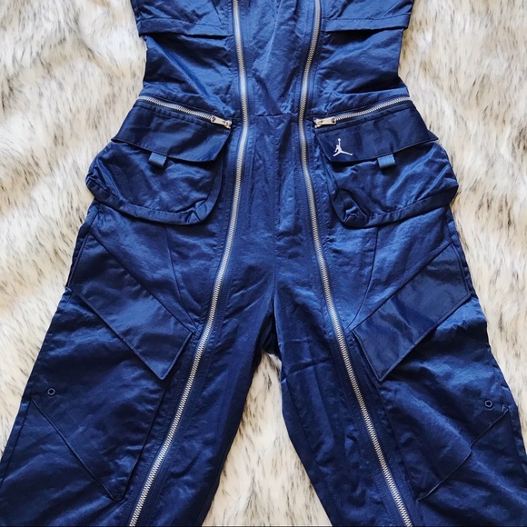 Jordan | Pants & Jumpsuits | Nike Air Jordan Utility Flight Suit Jumpsuit Blue | Poshmark